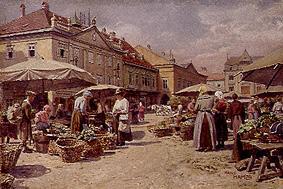 Market day in an old Austrian small town. from Hans Hamza