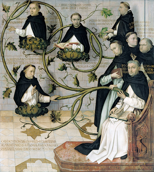 Lineage of the Dominican Order from Hans Holbein d. Ä.