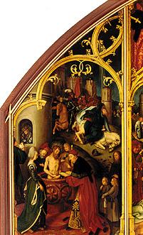 Basilikatafel San Paolo fuori Le mura. Con panel: Baptism of the Saulus.