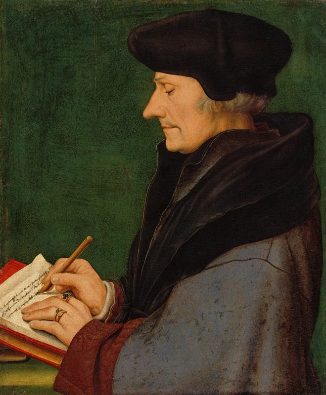 Erasmus of Rotterdam from Hans Holbein the Younger