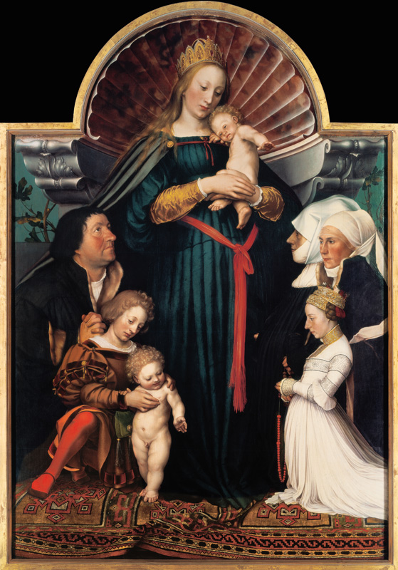 Madonna with child and founders (Darmstädter Madonna) from Hans Holbein the Younger