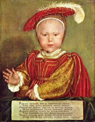Eduard VI. as a child from Hans Holbein the Younger