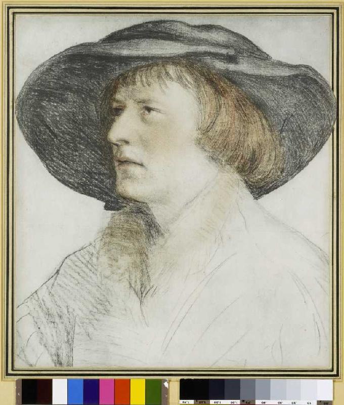 The man with the floppy hat. from Hans Holbein the Younger