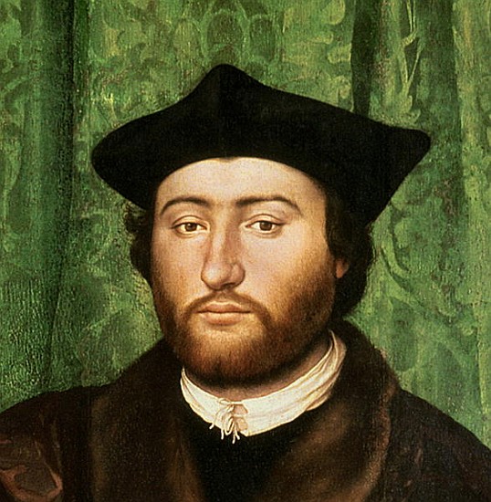 The Ambassadors, 1533 (detail of 122676) from Hans Holbein the Younger