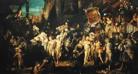 The Entrance of Emperor Charles V (1500-58) into Antwerp in 1520, 1878 from Hans Makart