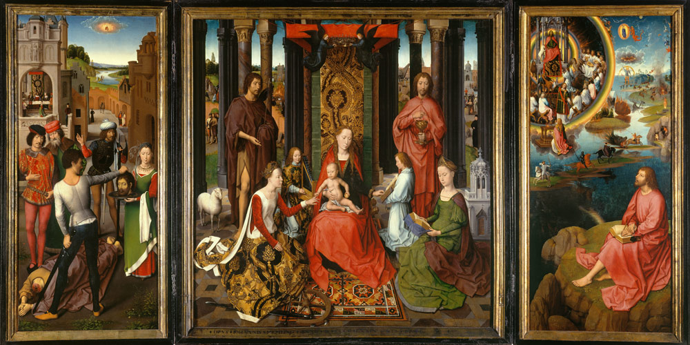 Triptych of St. John the Baptist and St. John the Evangelist from Hans Memling
