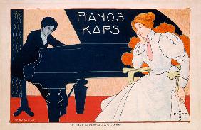 Advertisement for Kaps Pianos