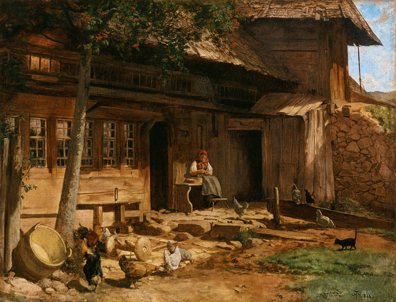 The Parental Home in Bernau from Hans Thoma