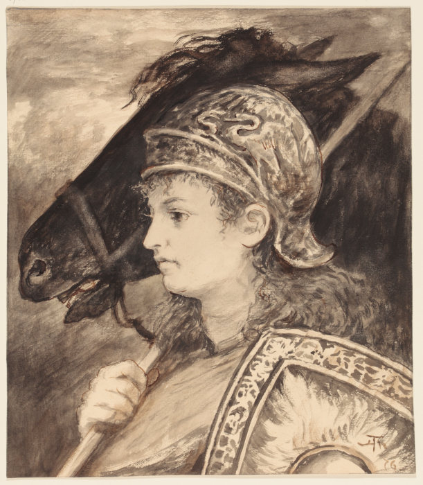 Brunhilda with Grane from Hans Thoma