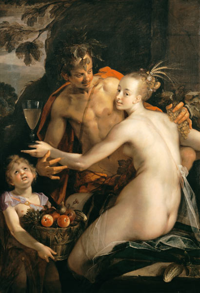 Bacchus, Ceres and Amor from Hans von Aachen