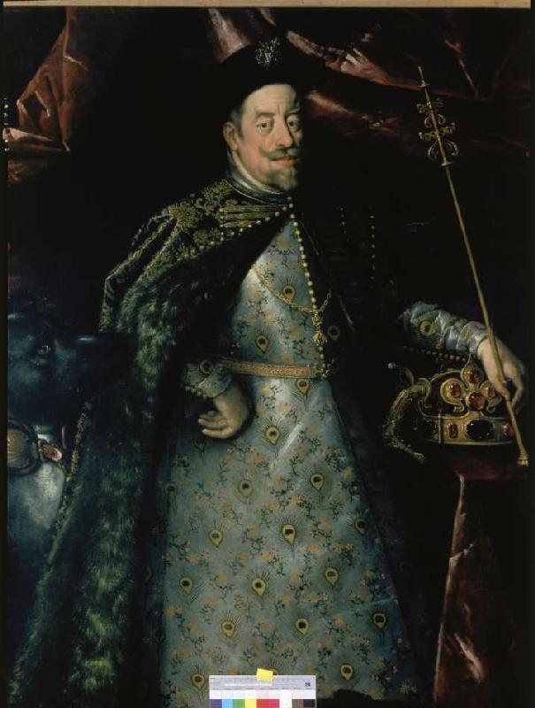 Emperor Matthias (1557-1619) as a king of Bohemia (part) from Hans von Aachen