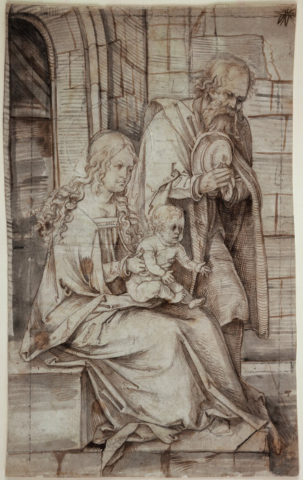 Heilige Familie (linker Teil einer Anbetung der Könige) from Hans von Kulmbach