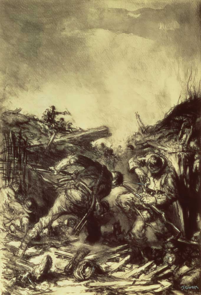 Trench Fight, 1918 from Harold James Mowat