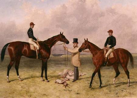 L to R "Lord Lyon", Winner of the Derby, St. Leger and 2,000 guineas; "Elland", Winner of Ascot Gold from Harry Hall