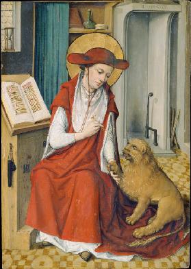 St Jerome in his Study with the Lion