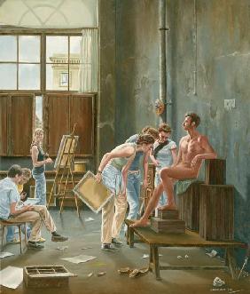 Malschüler im Atelier von David (nach Cocherau)