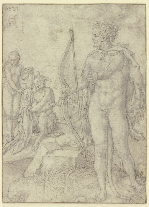 Hercules kills Nessus from Heinrich Aldegrever