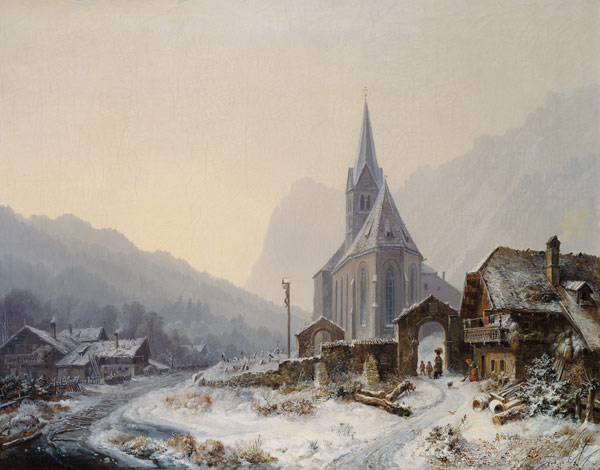 Winter in the RAM sow. from Heinrich Bürkel