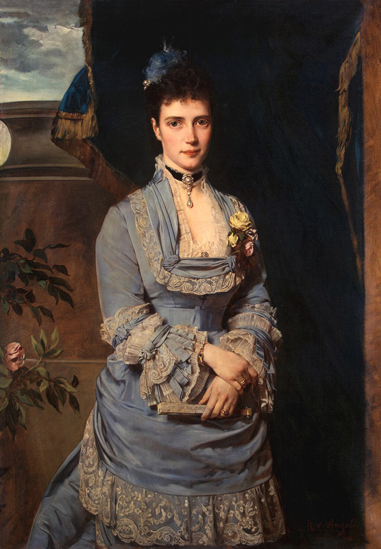 Portrait of Grand Duchess Maria Fyodorovna, Princess Dagmar of Denmark (1847-1928) from Heinrich von Angeli