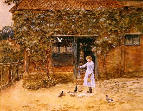 A cottage at Shere, c.1875 from Helen Allingham