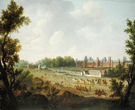 A View of the Royal Palace of Fontainebleau from Hendrik Frans de Cort