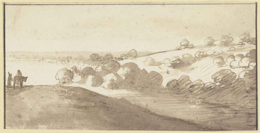 Hillscape with lake from Hendrik Goudt