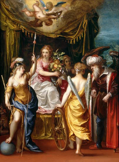 Minerva, Abundance and Fortune from Hendrik van the Elder Balen