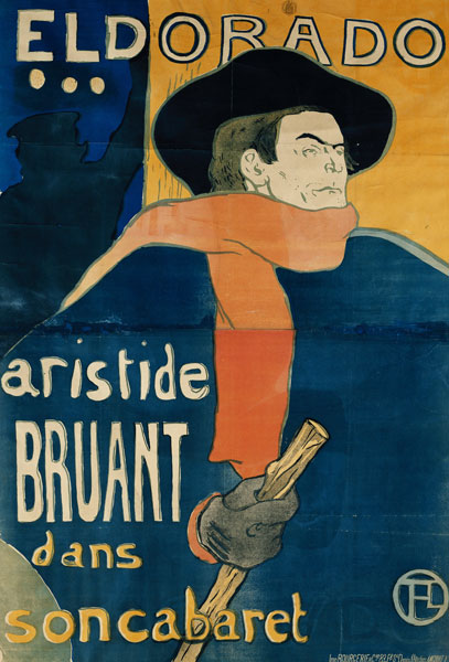 Eldorado, Aristide Bruant from Henri de Toulouse-Lautrec