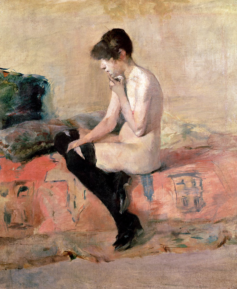 Nude Woman Seated on a Divan from Henri de Toulouse-Lautrec
