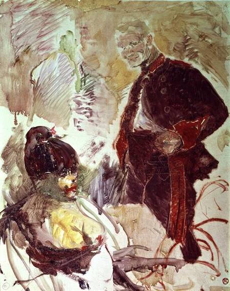 Artilleryman and girl from Henri de Toulouse-Lautrec