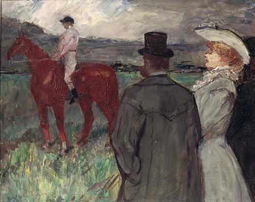 At the Racecourse, 1899 (oil on canvas) from Henri de Toulouse-Lautrec