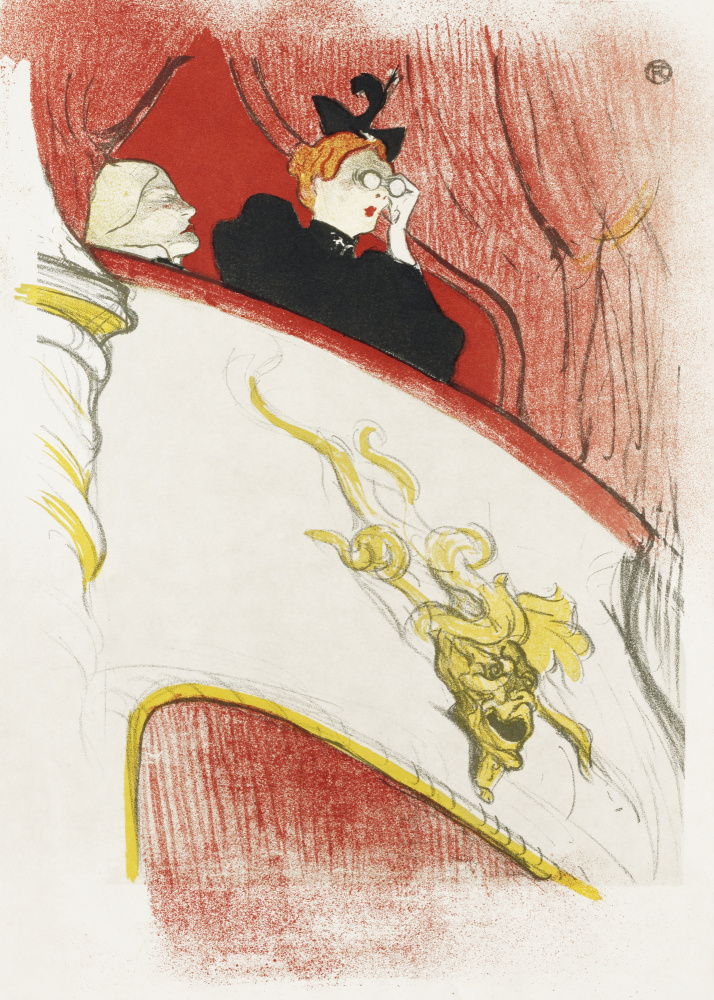 Balcony With a Gilded Grotesque Mask (1894) from Henri de Toulouse-Lautrec