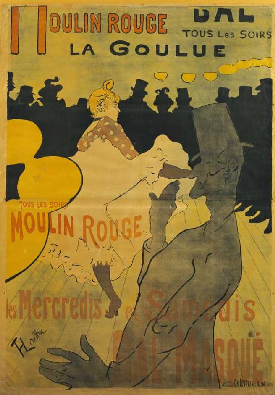 Moulin-Rouge, La Goulue from Henri de Toulouse-Lautrec
