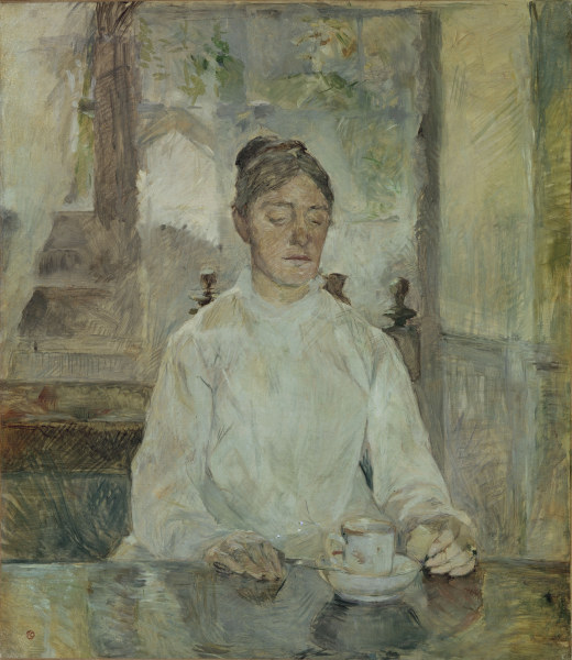 Mother at breakfast from Henri de Toulouse-Lautrec