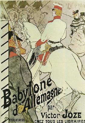 Poster to the Book "Babylone d'Allemagne" by Victor Joze