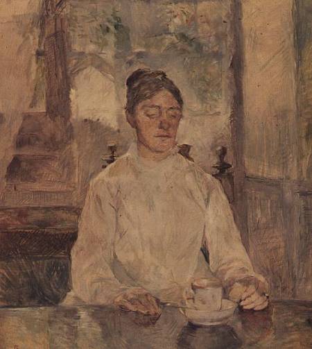 Portrait of the Artist's Mother at Breakfast, Malrome from Henri de Toulouse-Lautrec