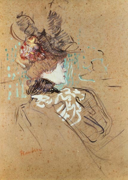 DPX/113 Profile of a Woman from Henri de Toulouse-Lautrec