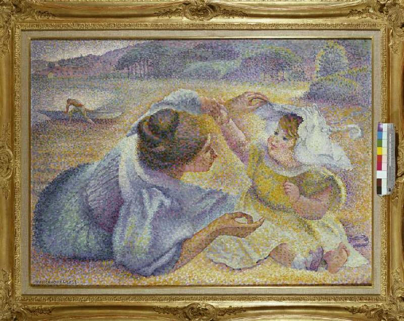 Mutter und Kind am Strand from Henri-Edmond Cross
