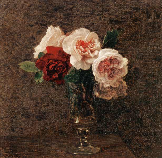 Still Life of Pink and Red Roses from Henri Fantin-Latour