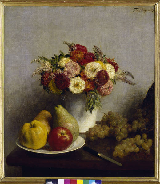 Fantin-Latour / Flowers and fruits/ 1865 from Henri Fantin-Latour