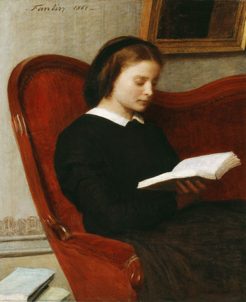 The Reader / Fantin-Latour / 1861 from Henri Fantin-Latour