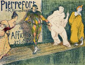 Reproduction of a poster advertising 'Pierrefort Artistic Posters', Rue Bonaparte