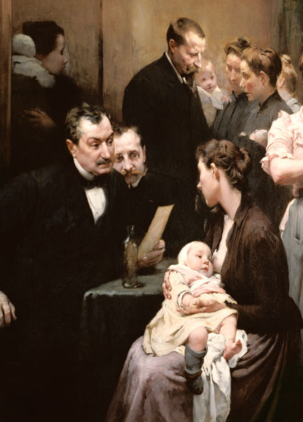 The Drop of Milk in Belleville: Doctor Variot's Surgery, The Distribution of the Milk from Henri Jules Jean Geoffroy