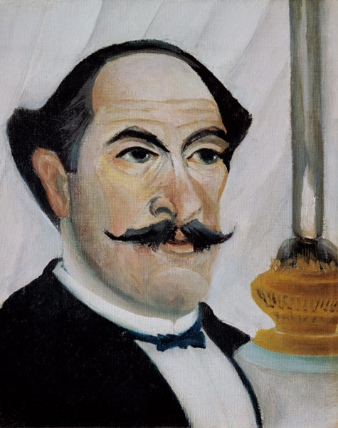 Self-portrait with lamp from Henri Julien-Félix Rousseau