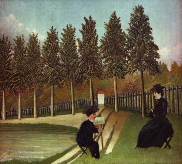 H.Rousseau, The Painter and his Wife from Henri Julien-Félix Rousseau