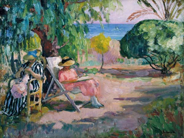 Summer's day in a garden by the sea from Henri Lebasque