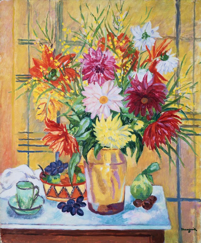 Flowers in a Vase; Fleurs dans un Vase, from Henri Manguin