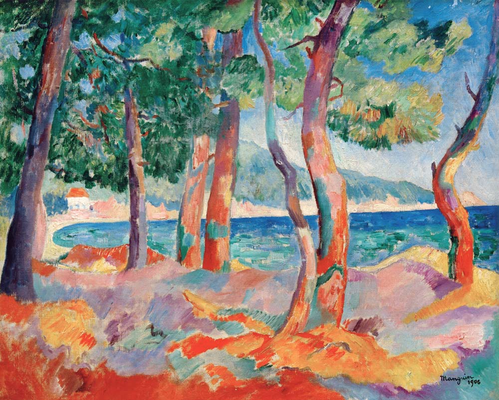 The pine forest in Cavalière from Henri Manguin