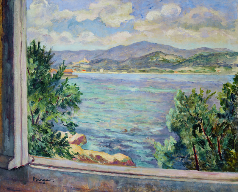 The Gulf of St. Tropez from the Oustalet, 1931 from Henri Manguin