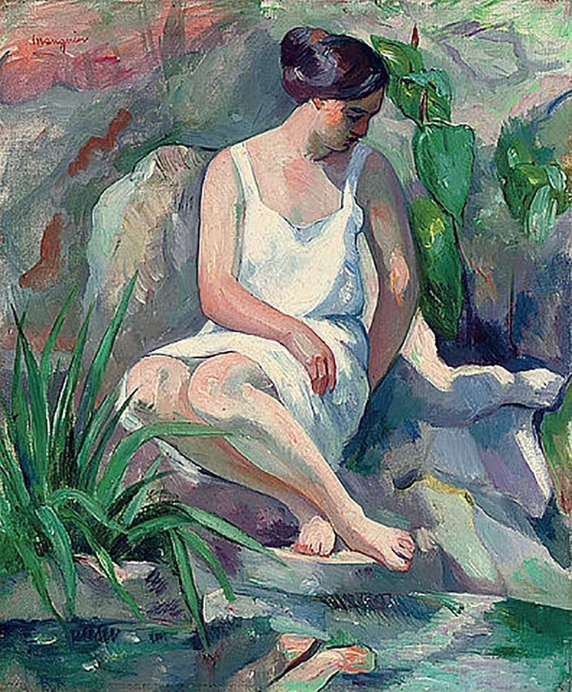 Seated bathers at Cassis (Jeanne) from Henri Manguin